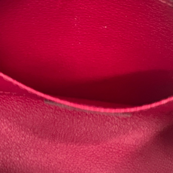 LOUIS VUITTON Epi Pochette Cosmetic Pouch Epi Leather Burgundy Bag M40641 - Picture 13 of 16